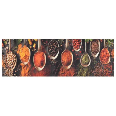 Immagine prodotto di vidaXL Tappeto da cucina lavabile cucchiaio e spezie 60x180 cm velluto