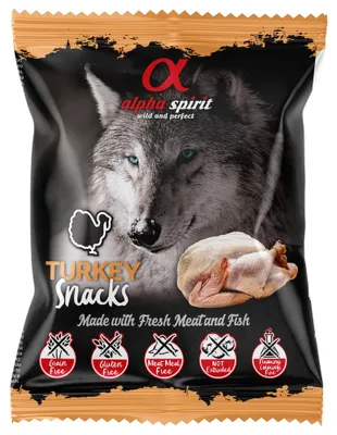 Image de alpha spirit Dog Snack en cubes dinde 50 g
