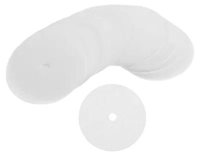 Rundfilterpapier 64 mm, 400 Stück, weiß, für Espressomaschinen