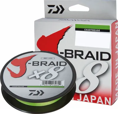 Produktbild von Daiwa Angelschnur J-Braid (chartreuse) Ø mm: 0,16; Tr.-Kr. kg: 9,0; Länge m: 150