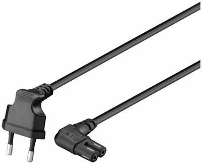 Produktbild von Goobay CEE 7/16 to C7 Power Cord – 3 m – With Corner Connectors