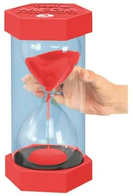 Produktbild von EDUPLAY 120-177 Giga Sanduhr 30cm - 5min, rot