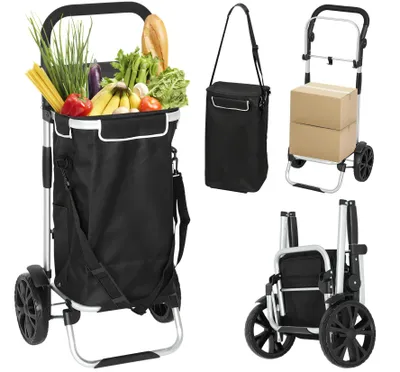 Obrázok produktu pre skladací nákupný vozík 3 v 1 s kapacitou 40 l