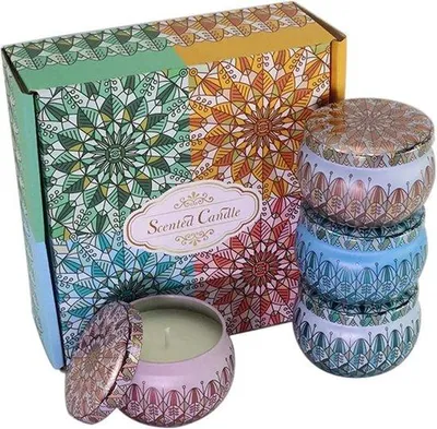 Produktbild von Famanu Duftkerzen Set – Geschenkset mit 100% Sojawachs
