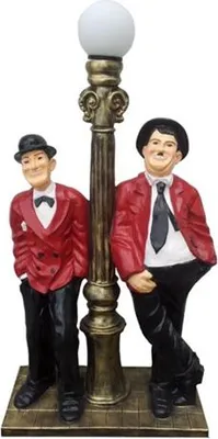 Image de Deko Statue Lampe Sculpture 110cm Statues Sculptures Charlie Chaplin Luminaire Nouveau