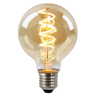 Produktbild von Olucia - TUELO G80 - LED-Glühbirne mit E27-Sockel - 4W - 2200K - Dimmbar - Bernstein