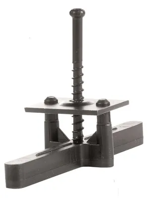Produktbild von PROFI Schwarz Terrassendielen Befestigungssystem, Gecko Befestigungssystem, verdecktes Verlegesystem, für Thermoesche, Edelstahlschraube, witterungsbeständig, leichte Montage
