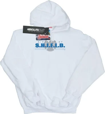 Produktbild von Marvel - "Agents of SHIELD Director of SHIELD" Kapuzenpullover für Herren BI24441 (4XL) (Weiß)