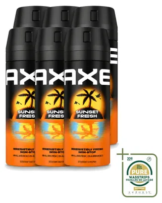 Obrázok produktu pre 6 kusov deodorantu Axe Bodyspray Sunset Fresh - 150 ml - balenie