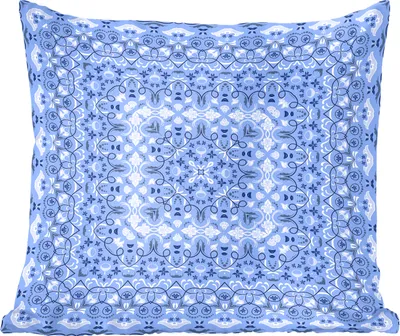 Produktbild von MuchoWow® Zierkissen Sofakissen Wohnzimmer Dekokissen 40x40 cm Persischer Teppich - Muster - Blau - Foto Kissen - Schlafzimmer Dekoration