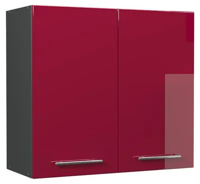 Productafbeelding van Hangkast Vicco Fame-Line Bordeauxrode hoogglans/Antraciet 80 cm, Model 62807