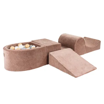 Produktbild von Schaumstoff Bausteine Kinder mit Bällebad - Softbausteine Baby