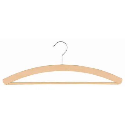 Produktbild von Holz-Kleiderbgel 42 cm 3er-Pack mit Steg gewachst