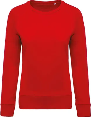 Produktbild von Kariban Damen Sweatshirt Langarmshirt Pullover Pulli Basic Sweat Shirt, Größe:2XL, Farbe:Rot