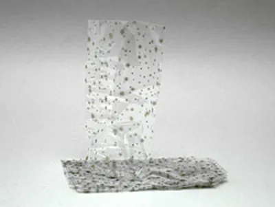 Produktbild von Kreuzbodenbeutel, 8er Pack mit Goldsternaufdruck, 11,5 x 19 cm