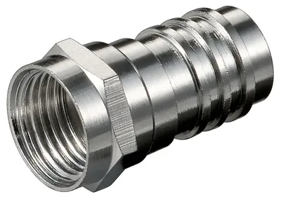 Produktbild von Crimp F-Stecker 7,0 mm Crimp-Adapter aus Zink mit Nickelkontakten