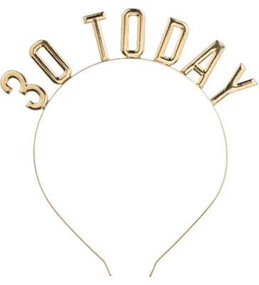 Produktbild von Haarreif "30 Today" | Gold - Geburtstag