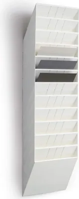 Zdjęcie produktu dla DURABLE Pojemnik na ulotki FLEXIBOXX 12 A4 poziomy, Bia?y, 1709781010