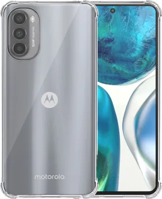 Produktbild von Handyhülle passend für Motorola Moto G52 Transparent - Stoßfeste TPU Silikonhülle mit Bumper Transparent - Smartphonica