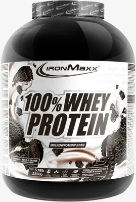 Produktbild von IronMaxx 100% Whey Protein - 2350g-Dose Cookies & Cream