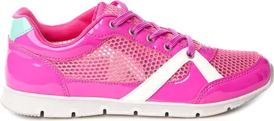 Immagine prodotto di Scarpe sportive da donna Bata rosa con lacci, in pelle e tessuto, punta arrotondata