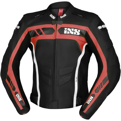 Produktbild von IXS Sport RS-600 1.0 Motorrad Lederjacke, schwarz/rot/weiß, 60