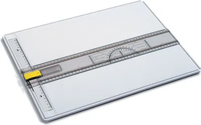 Produktbild von Zeichenplatte Economy-Board A3 schlagfester Kunststoff grau Packung mit 10 Stück