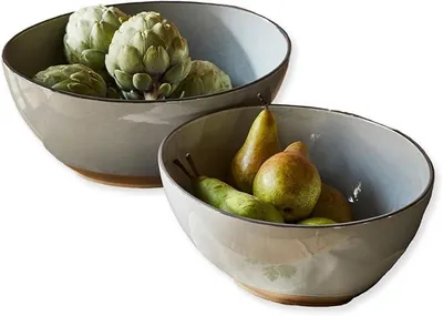 Imagen del producto de Juego de 2 ensaladeras, color gris, marca Biarré