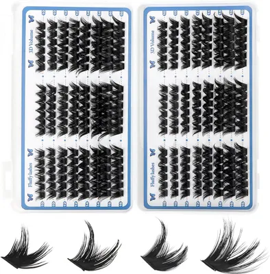 Produktbild von Wimperclusters Visstaart, 288 Stück, 10/12/14/16 mm, für Wimpernverlängerung
