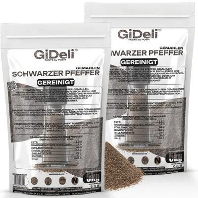 Obrázok produktu pre Čierny mletý korenie, 10 kg, prášok, korenina, varenie, príloha, aróma, GiDeli