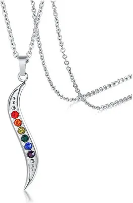 Produktbild von LGBT Kette: Regenbogen Anhänger Kette