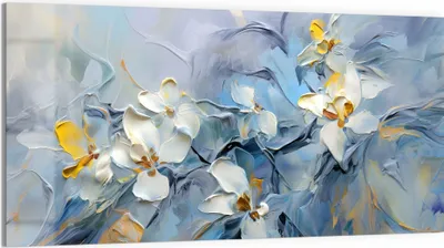 Produktbild von DEQORI Glasbild Echtglas 100x50 cm 'Grazile Schönheiten' Wandbild Bild modern Deko