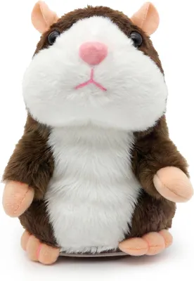Immagine prodotto di Hamster di peluche interattivo, che ripete le parole, circa 20 cm, adatto ai bambini