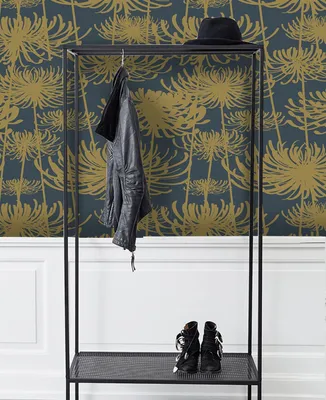 Produktbild von Coloray Fototapete 290x290 cm Vlies-Fototapete - Vintage Blumen Goldendesign.