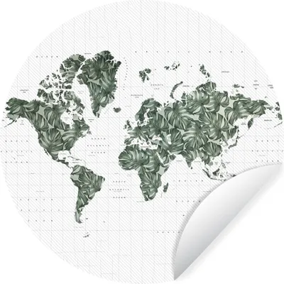 Produktbild von MuchoWow® - Wand Kreis - Wand Bild - Foto Tapete - Selbstklebende - Wohnzimmerdekoration - Wand Dekoration - Kinderzimmer