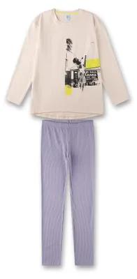 Produktbild von Sanetta Mädchen-Schlafanzug lang beige 128