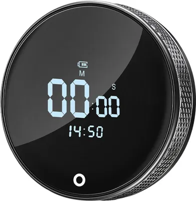 Produktbild von LED Digital Timer, Multifunktional für Küche & Büro, magnetisch, einfacher Drehregler, Lautstärke/Helligkeit anpassbar, Countdown & Countup