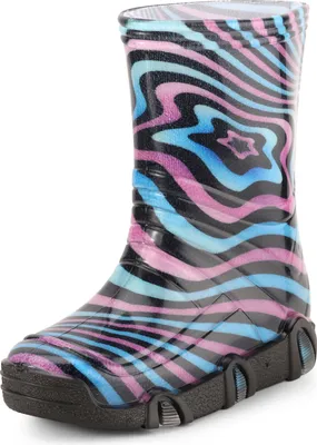 Produktbild von Ladeheid Kinder Mädchen Jungen Gummistiefel Gefüttert Swk2021BW (Muster-51, 25/26)