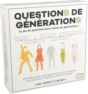Immagine prodotto di Gioco di società Questions de Générations, 2000 domande, 100 divertenti sfide, dagli 8 anni in su, gioco per famiglie