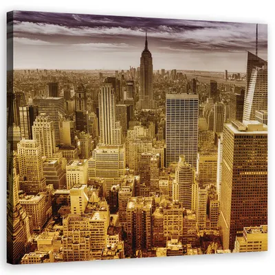 Produktbild von Leinwandbild städte und architektur - beige 30x30 cm Feeby beige wandbild bereit zum aufhängen