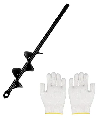 Produktbild von Erdbohrer für den Garten, Schneckenbohrer, Pflanzbohrer für Akkuschrauber, 4 x 22 cm