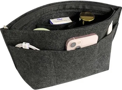 Obrázek produktu pro Polstrovaný organizér do tašky přes rameno, 13 přihrádek, šedý