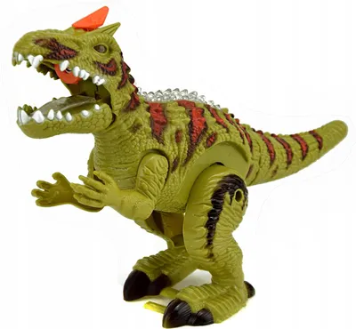 Immagine prodotto di Lolex | Giocattolo interattivo - Dinozaur Smok - Colorato - Cammina, si illumina, tira vapore - 23 cm