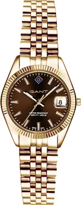 Image de Montre GANT pour femme, à quartz, dorée / marron, taille unique, 28 mm : G181001, G181002, G181003, G181004, G181011, G181012, G181023