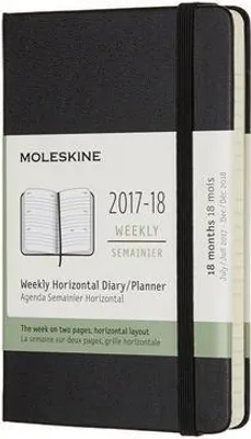 Produktbild von 2018 Moleskine Pocket Weekly Horizontal