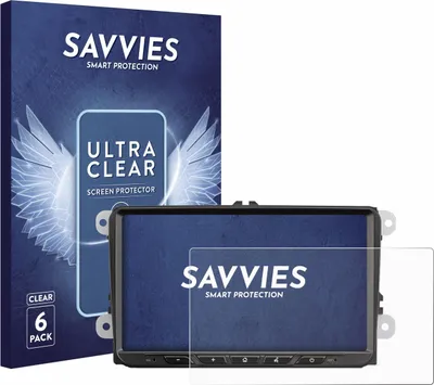 Produktbild von 6x Für Zenec Z-E2065 Schutzfolie Savvies Displayschutz Display Schutz Folie Klar Transparent