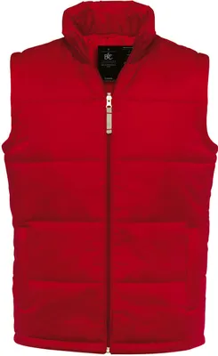 Produktbild von B&C JM930 | Bodywarmer / Men - Farbe: Red - Größe: L