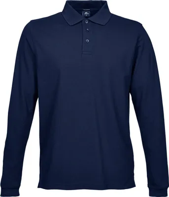 Produktbild von Tee Jays Herren Luxury Stretch Longsleeve / Polo-Shirt, Langarm BC3306 (2XL) (Marineblau)