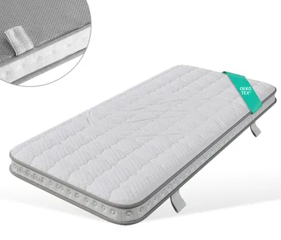 Immagine prodotto di Materasso a molle insacchettate, 90x200 cm, 7 zone, altezza 10 cm, modello ibrido con schiuma a freddo,  OEKO-TEX STANDARD 100