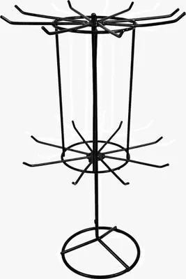 Produktbild von Verkaufsständer mit 2 Etage drehbar Metall 41cm schwarz